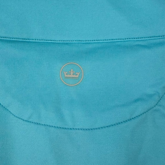 Peter Millar Crown Sport Womens Golf Pullover Top XL Green Blue 1/4 Zip  New - Picture 4 of 6